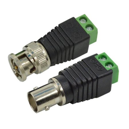 BNC Screw Video Balun Plug Male Female Connectors FT-BNC01